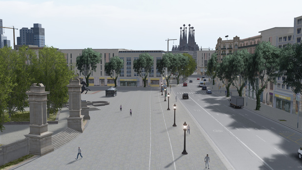 2REAL - Barcelona City Pedestrian Mod (Download)