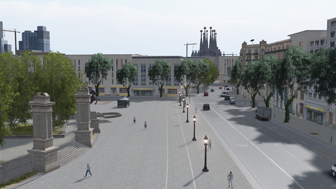 2REAL - Barcelona City Traffic Mod (Download)